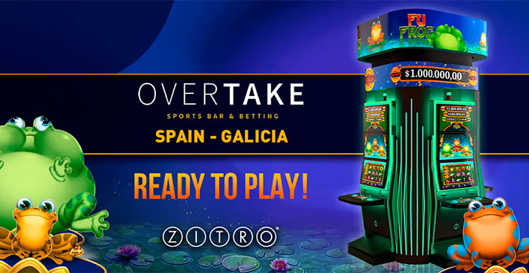 FU Frog now available at Overtake gaming halls in Galicia