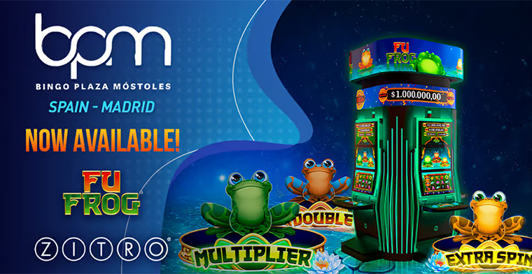 Zitro's Fu Frog makes a triumphant debut at Bingo Plaza in Móstoles