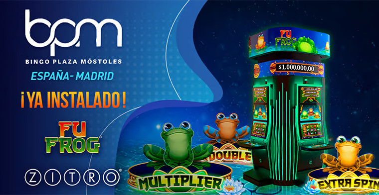 Fu Frog de Zitro debuta en Bingo Plaza de Móstoles con éxito rotundo