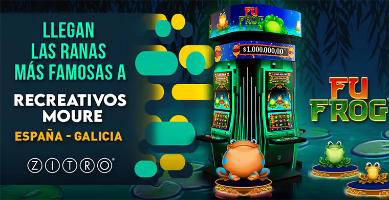 Juego FU FROG: las ranitas llegan a Orense con recreativos Moure