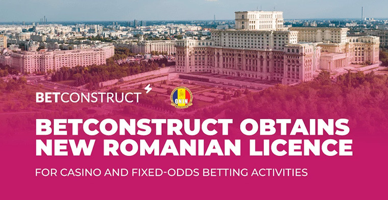 BetConstruct adquiere una nueva licencia rumana para actividades de casino y apuestas con cuotas fijas