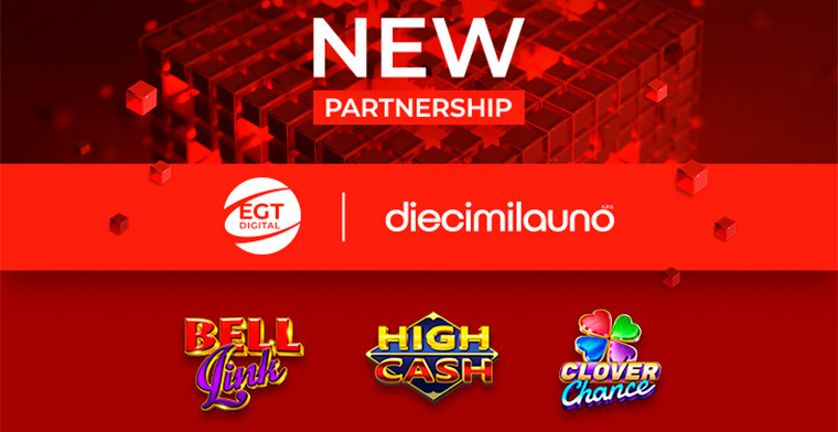 EGT Digital's gaming content is about to fascinate the customers of Diecimilauno S.p.A.