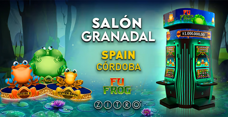 Zitro's Fu Frog arrives at Salón Granadal in Córdoba