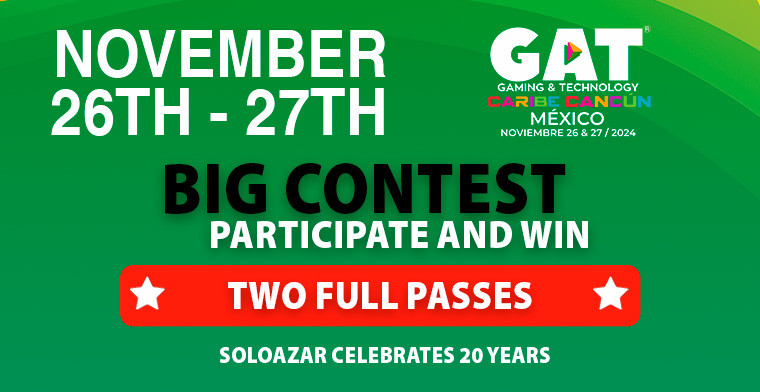GAT Expo Caribe Cancún: draw for two tickets for this key event in the gaming industry