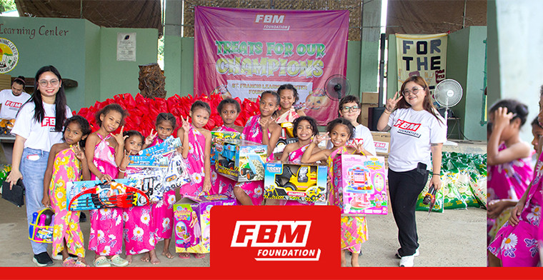 FBM Foundation reparte alegria y ayuda entre niños indigenas de Subic con "Dulces para Nuestros Campeones"