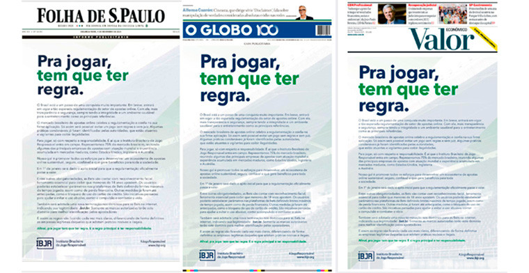 El IBJR publica la declaración «Para apostar, debe haber reglas» en varios medios locales