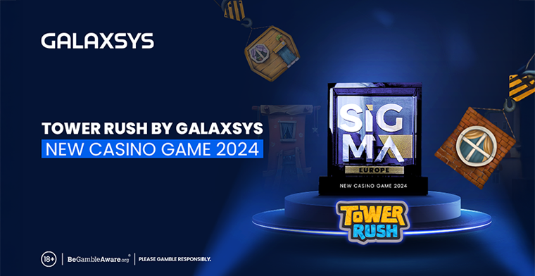 Galaxsys Wins SiGMA Europe Award for 'New Casino Game of 2024' with Tower Rush