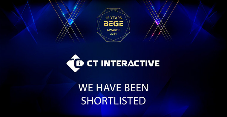 CT Interactive nominada en dos categorías para los Premios BEGE Awards 2024