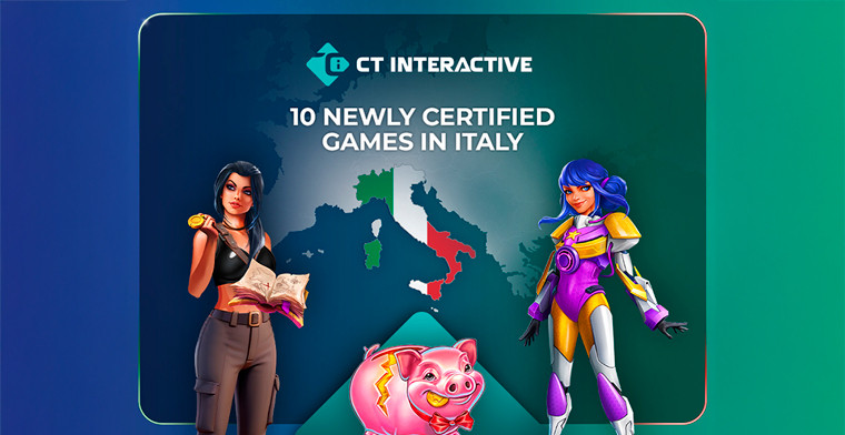 CT Interactive anuncia la certificación de nuevos juegos para el mercado italiano
