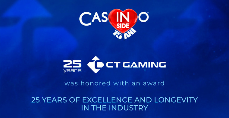 CT Gaming recibe un reconocimiento en la 15.ª edición de los premios Casino Inside
