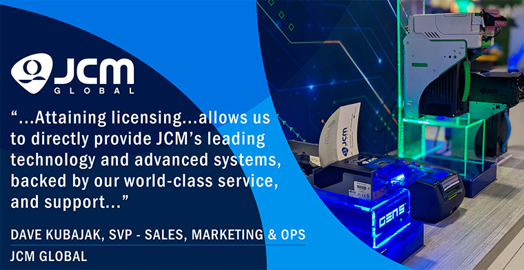 JCM Global Receives Manufacturer’s License in West Virginia