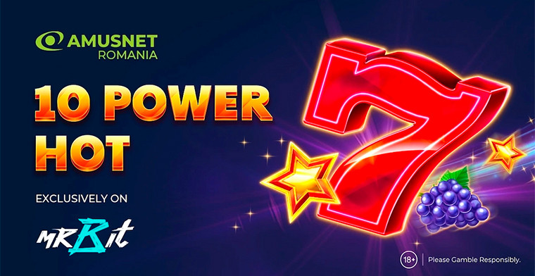 Amusnet has teamed up with MrBit, bringing 10 Power Hot slot to Romanian Players