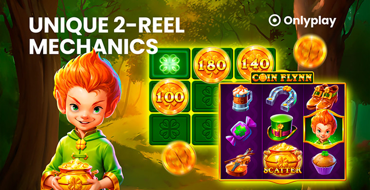 Lanzamiento de nueva tragamonedas: Coin Flynn, la slot de 2 carretes más innovadora de Onlyplay que redefine los juegos