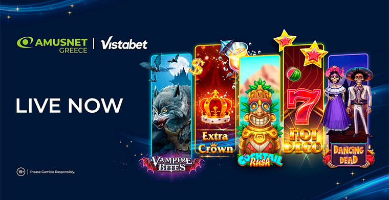 Online Gaming redefined by Amusnet and Vistabet.gr Partnership in Greece
