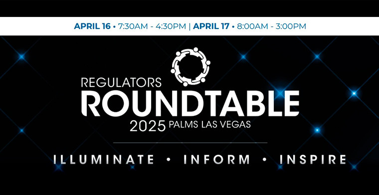 GLI® to Stage 25th Regulators Roundtable April 16 and 17 at Palms Las Vegas