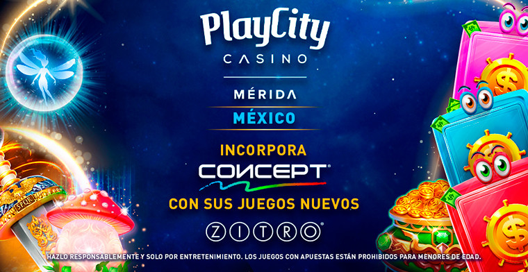 Zitro llega a PlayCity Casinos Mérida con Concept y Juegos Nuevos