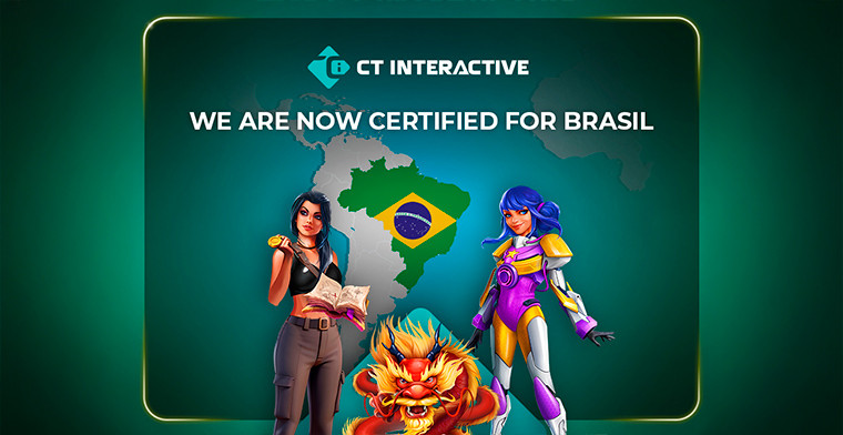 CT Interactive descubre una enorme oportunidad de crecimiento con la certificación de su cartera de juegos en Brasil