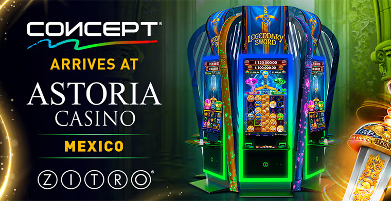 Zitro's Concept Cabinet Line Arrives At Casino Astoria in Mexico