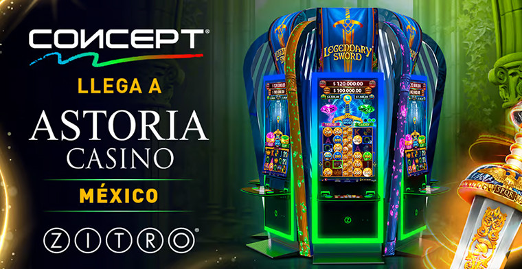 Concept de Zitro ya en el Casino Astoria en México
