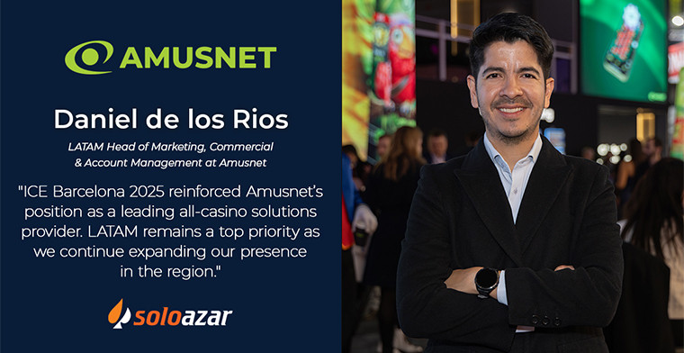 A ICE Barcelona 2025 reforça a posição da Amusnet como fornecedora de soluções abrangentes para cassinos, tendo como foco principal a expansão na América Latina