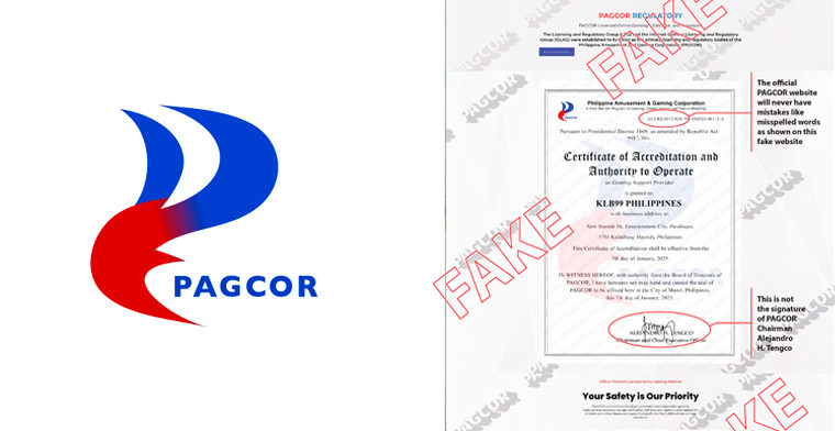 Public warned against fake PAGCOR website