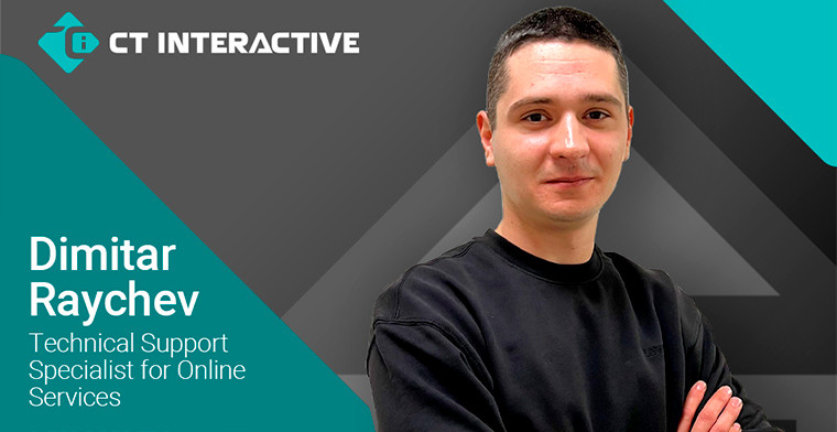 Dimitar Raychev es el nuevo Especialista en Soporte Técnico para Servicios en Línea de CT Interactive