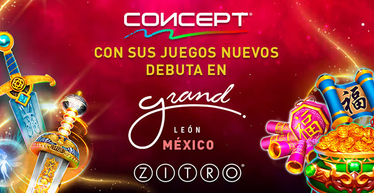 Los gabinetes CONCEPT de Zitro debutan con sus juegos en el Casino Grand León de México