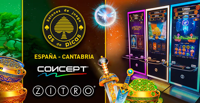 CONCEPT y los nuevos juegos de ZITRO disponibles en los salones As de Picas de Cantabria