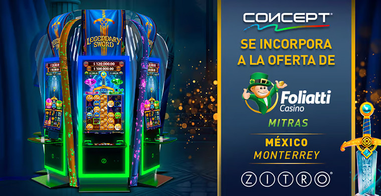 Zitro sorprende en Foliatti Casino Mitras con Concept