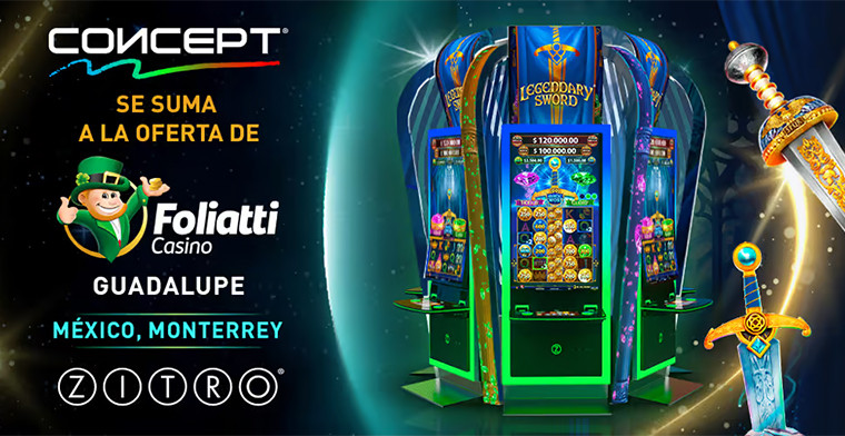 Foliatti Casino Guadalupe apuesta por la línea Concept de Zitro