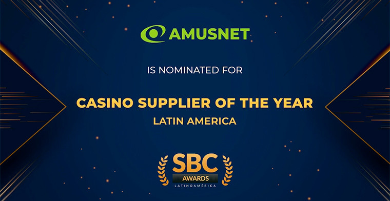 Latinoamérica en los Premios SBC 2025: Amusnet nominado a Proveedor de Casinos del Año