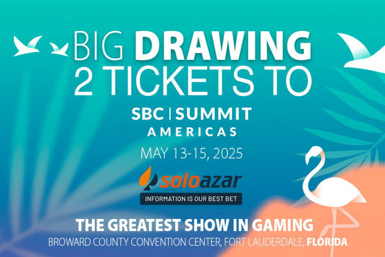 Soloazar is drawing two tickets to SBC Summit Americas 2025 in Florida: Participate before May 5!