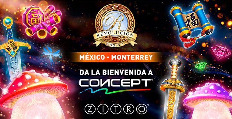 Casino Revolución da la bienvenida a CONCEPT y nuevos juegos de ZITRO