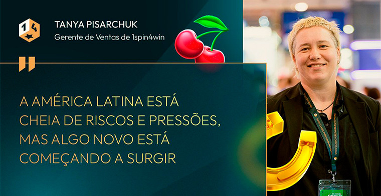 Tanya Pisarchuk, gerente de vendas da 1spin4win no BIS SIGMA Americas: “O evento teve um verdadeiro sabor latino-americano"