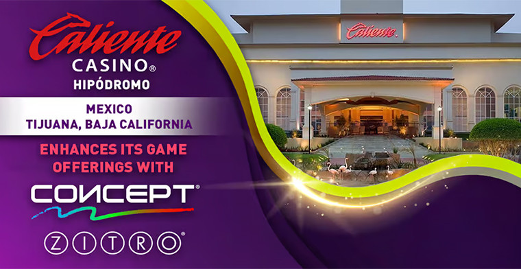 “CONCEPT” and ZITRO's new games dazzle at Caliente Casino Hipódromo