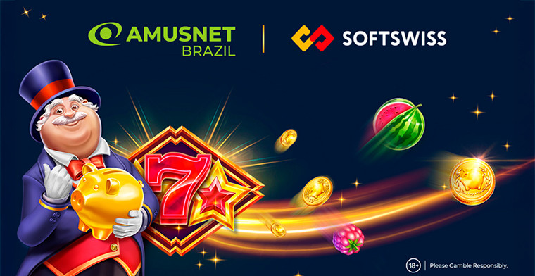 Amusnet faz parceria com a SOFTSWISS para expandir o alcance do mercado no Brasil