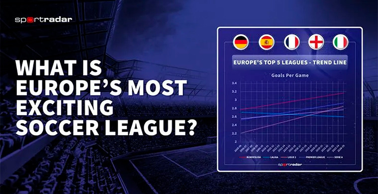 O Sportradar analisa 98.000 gols e revela qual liga de futebol é a mais emocionante da Europa