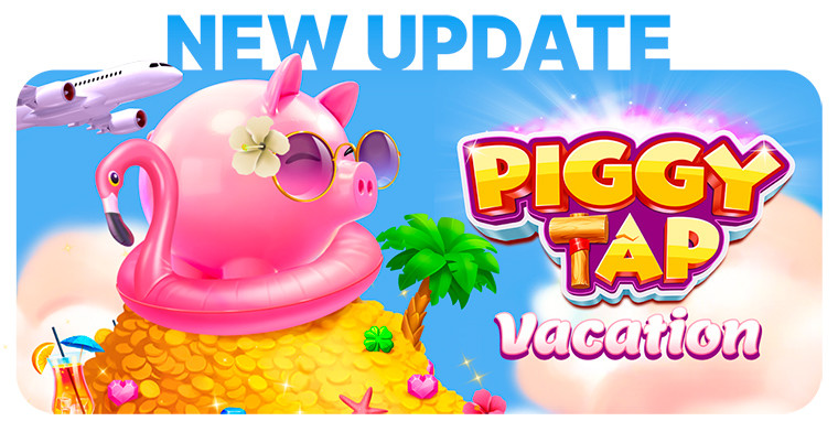 Onlyplay apresenta o tema de verão Vacation Skin para Piggy Tap™