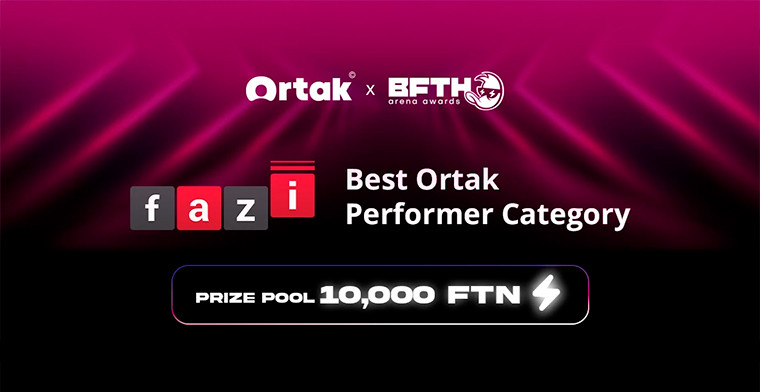 Betconstruct informa que Fazi Powers patrocina  al mejor artista de Ortak con 10,000 FTN en los Ortak x B.F.T.H. Arena Awards 2025