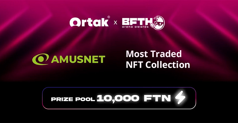 Betconstruct da la bienvenida a Amusnet como patrocinador de la colección de NFT más comercializada y se une a los premios Ortak x B.F.T.H. Arena Awards 2025