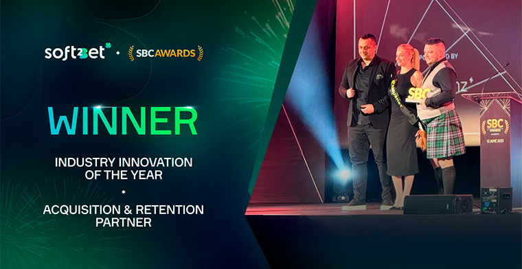 Soft2Bet nombrado Socio de Adquisición y Retención e Innovador del Sector del Año por los Premios SBC Europe 2025