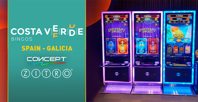 Zitro lights up Bingo Costa Verde in Vigo with its concept machines