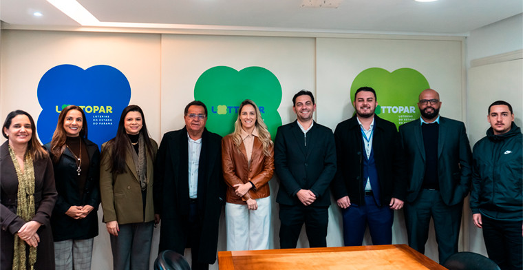 Lottopar recebe visita institucional da AGRESE e da LOTESE para troca de experiências sobre regulação e operação lotérica
