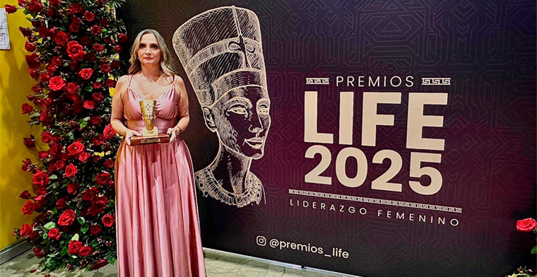 Elizabeth Maya Cano de CORNAZAR  recibió el Premio LIFE al Liderazgo Femenino en el sector de juegos de azar