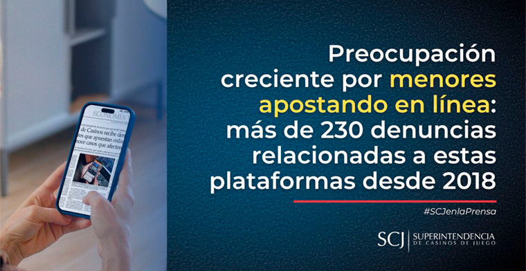 Chile: denuncian que  menores apuestan millones en plataformas de juego online sin control ni verificación