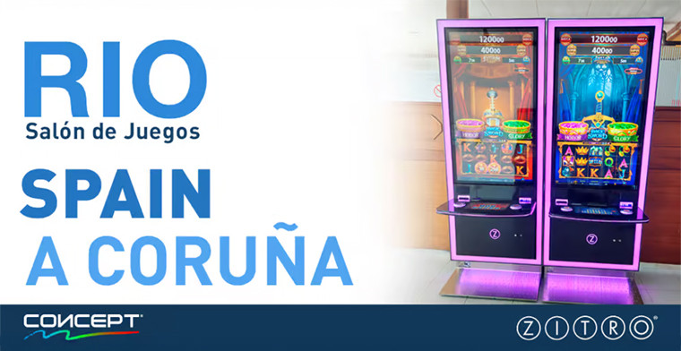 Río Gaming Halls in A Coruña Introduces Zitro’s Concept Cabinet