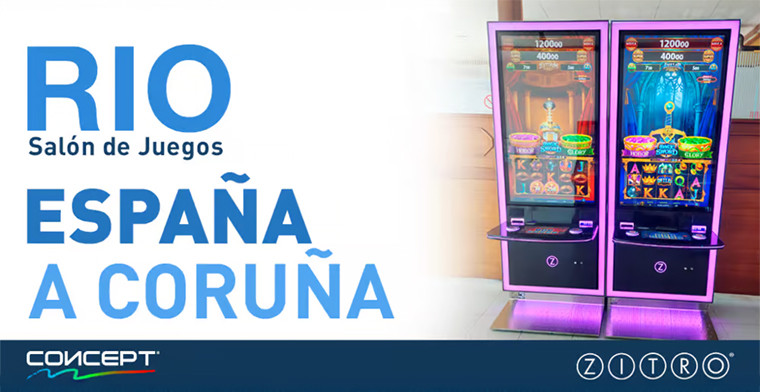 Río Gaming Halls de A Coruña incorpora la cabinet Concept de Zitro
