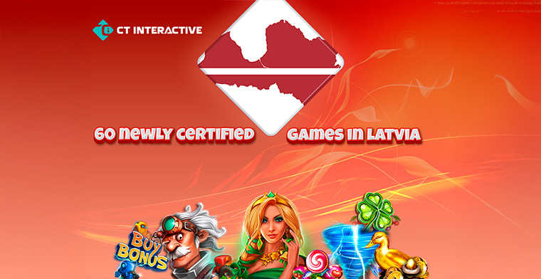 CT Interactive amplia portfólio na Letônia com 60 jogos certificados e jackpot de três níveis