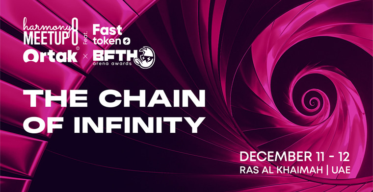Harmony Meetup 8: Fasttoken y Ortak en la presentación de los premios BFTH Arena 2025 en Ras Al Khaimah