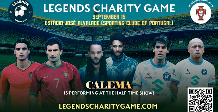 Estádio José Alvalade do Sporting CP vai acolher o Legends Charity Game